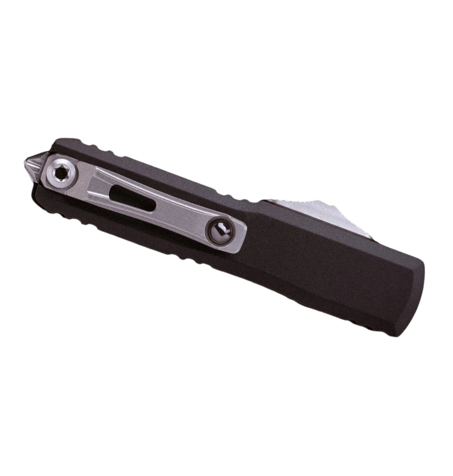 Microtech UTX-70 Gen IV 11474-10 | Black Handle + D/E Stonewash Blade