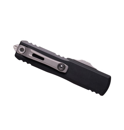 Microtech UTX-85 GEN IV 12314-10 | Black Handle + S/E Stonewash Blade
