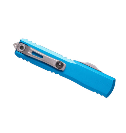 Microtech Ultratech Gen IV 11214-10BL | Blue Handle + S/E Stonewash Blade