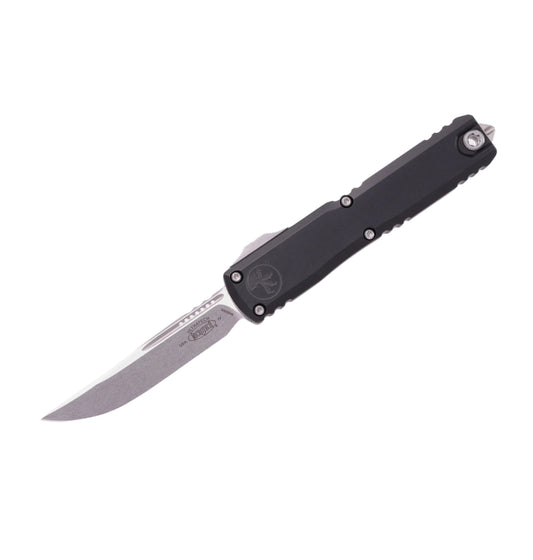 Microtech Ultratech Gen IV 11214-10 | Black Handle + S/E Stonewash Blade