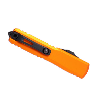 Microtech Ultratech Gen IV 11224-2OR | Orange Tactical Handle + D/E Black Part Serrated Blade