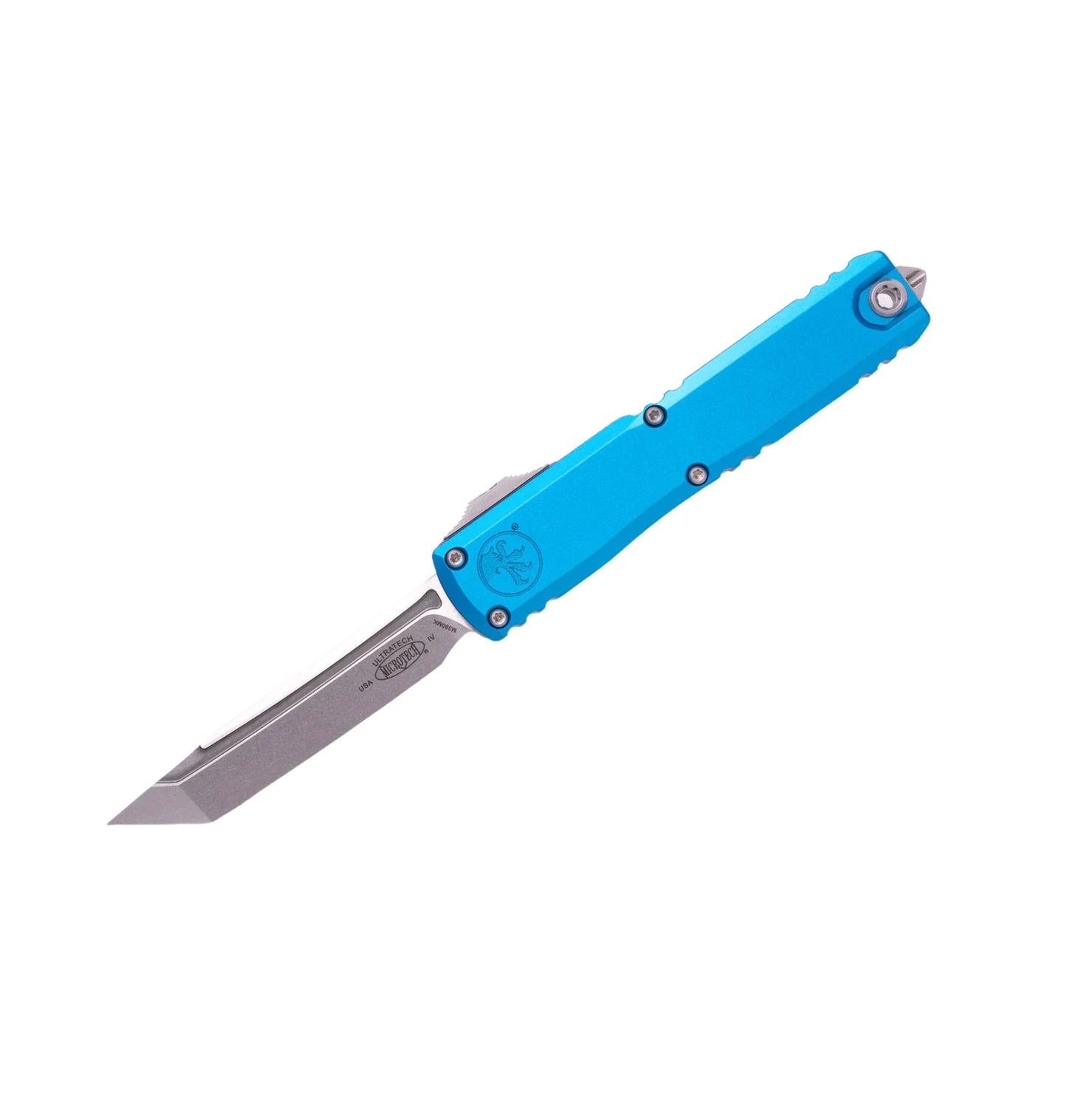 Microtech Ultratech Gen IV 11234-10BL | Blue Handle + T/E Stonewash Blade
