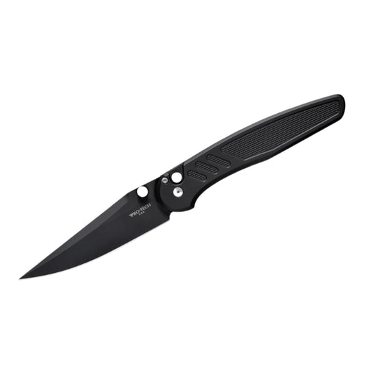Pro-Tech Avalon PN1103 | Knurled Black Aluminum Handle + DLC Magnacut Blade