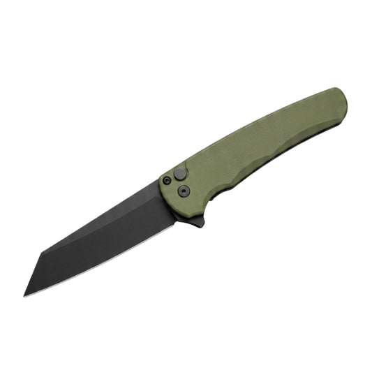 Pro-Tech Malibu 5403-Green | Green Handle + DLC Magnacut Reverse Tanto Blade