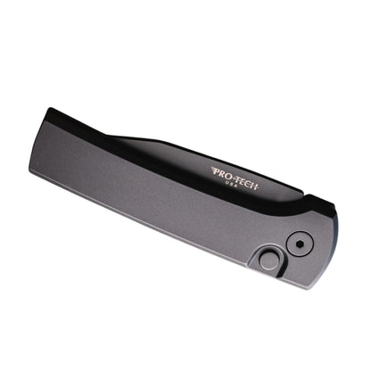 Pro-Tech Scapegoat Compact RCS1103-SWAT | Solid Black Aluminum Handle + DLC Magnamax Blade