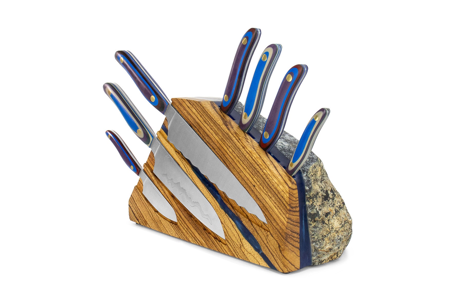 Arete Block & 7pc Knife Set. - New West KnifeWorks