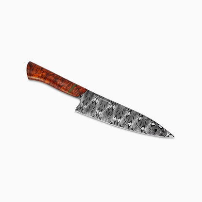 Jack Rellstab Custom 7" Damascus Chef #133