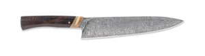 Rhymer Knives - Custom 8" Damascus Chef Knife w/ Blackwood Handle