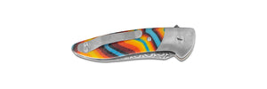 Glory Folder Semi-Custom #146 Prismatic Micarta - Titanium - Aegir Damasteel
