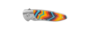 Glory Folder Semi-Custom #146 Prismatic Micarta - Titanium - Aegir Damasteel