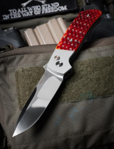 Pro-Tech 2025 ATCF Custom 003 | Grey Aluminum Handle w/ Jigged Bone Scales + Mike Irie Compound Ground Blade