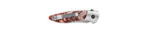 Glory Folder Semi-Custom #156 G-Carta Rhodochrosite - Titanium - Bjorkman's Twist Damasteel