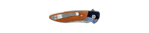 Glory Folder Semi-Custom #159 Vintage Linen Micarta - Timascus - Bjorkman's Twist Damasteel