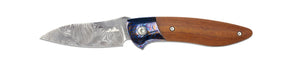 Glory Folder Semi-Custom #159 Vintage Linen Micarta - Timascus - Bjorkman's Twist Damasteel