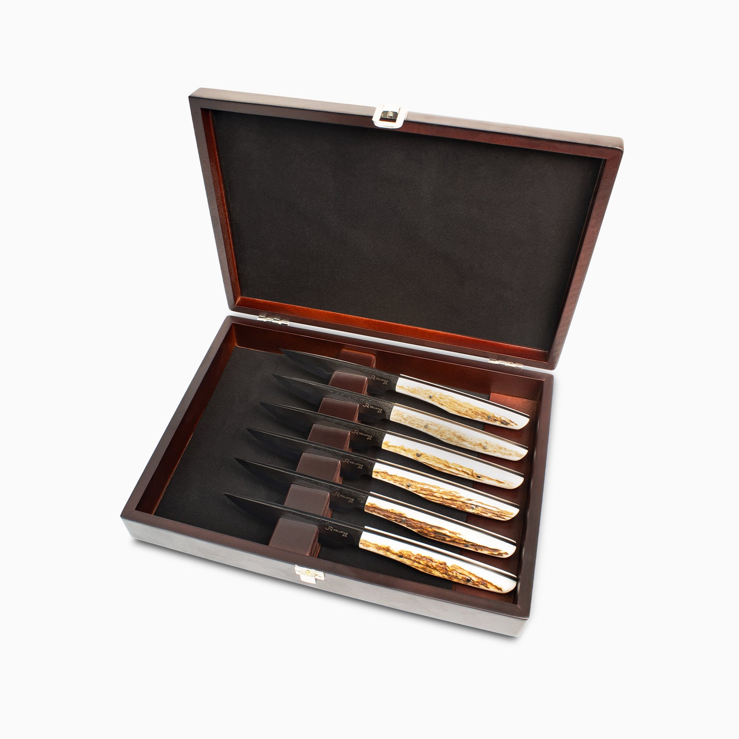 Jack Rellstab/NWKW | San Mai Elk Antler 6pc Steak Knife Set