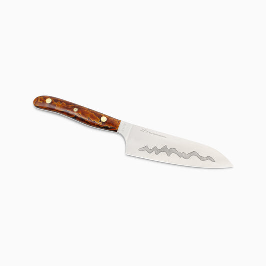 Teton Edge Santoku – Maker's Mark: Raffir "Honey Ridge"
