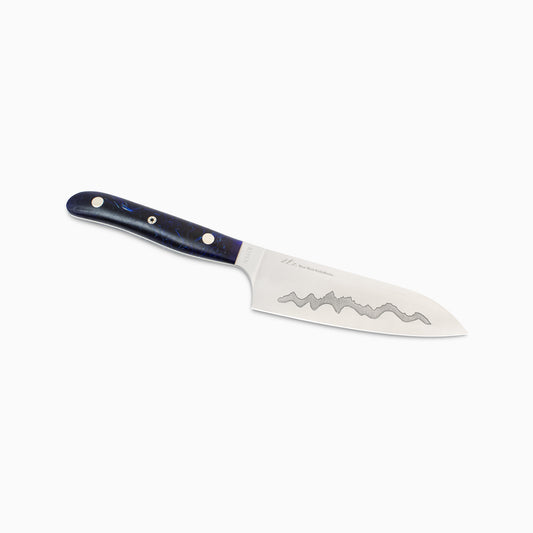 Teton Edge Santoku – Maker's Mark: Raffir "Squall Line"