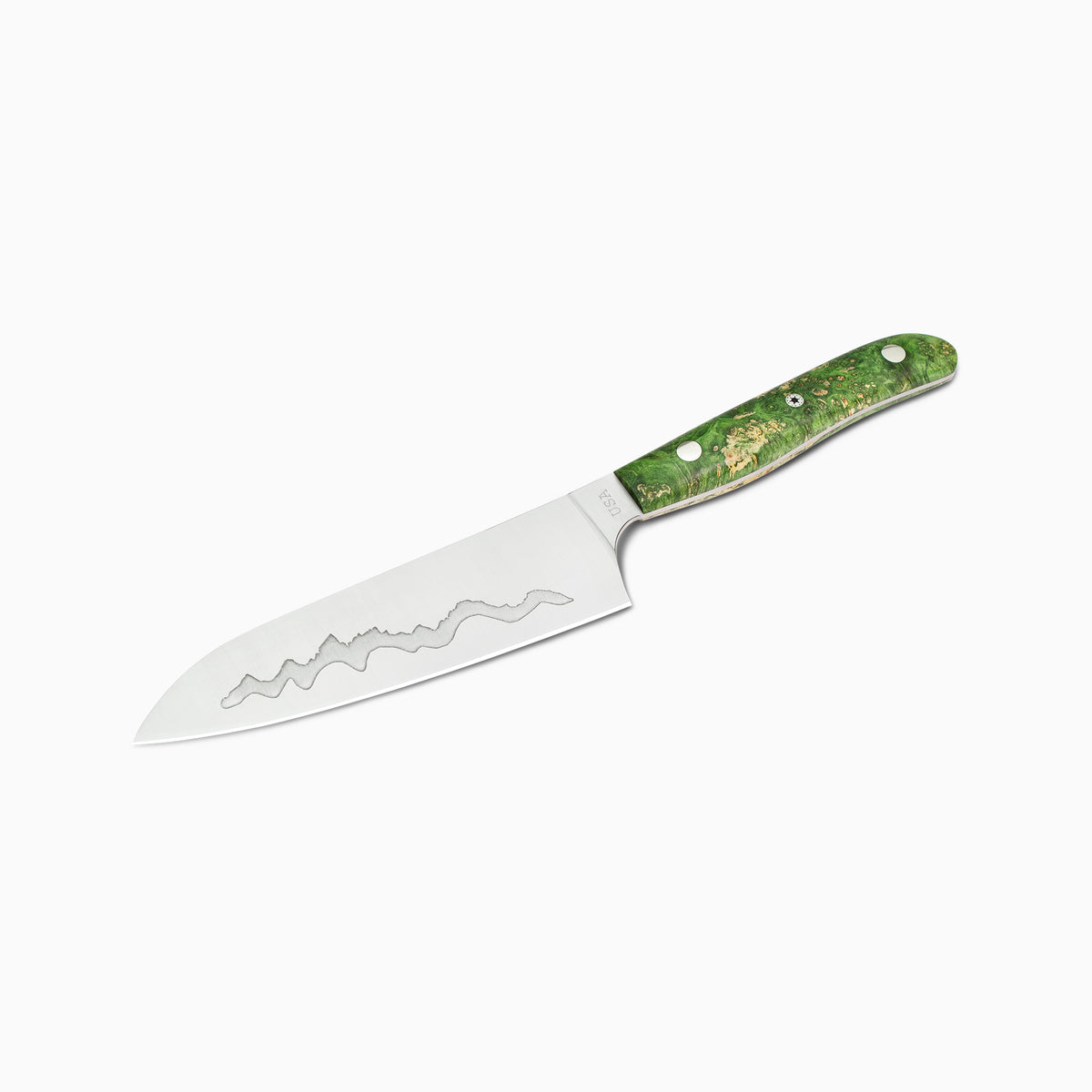 7" Teton Edge Santoku – Maker's Mark: "Cirque" No. 2