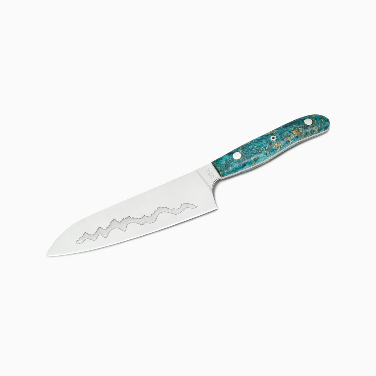 7" Teton Edge Santoku – Maker's Mark: "Cirque" No. 3