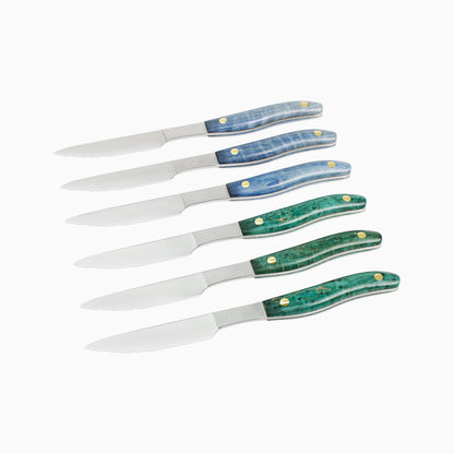6pc Steak Knife Set – Maker's Mark: "Aurora" No.1