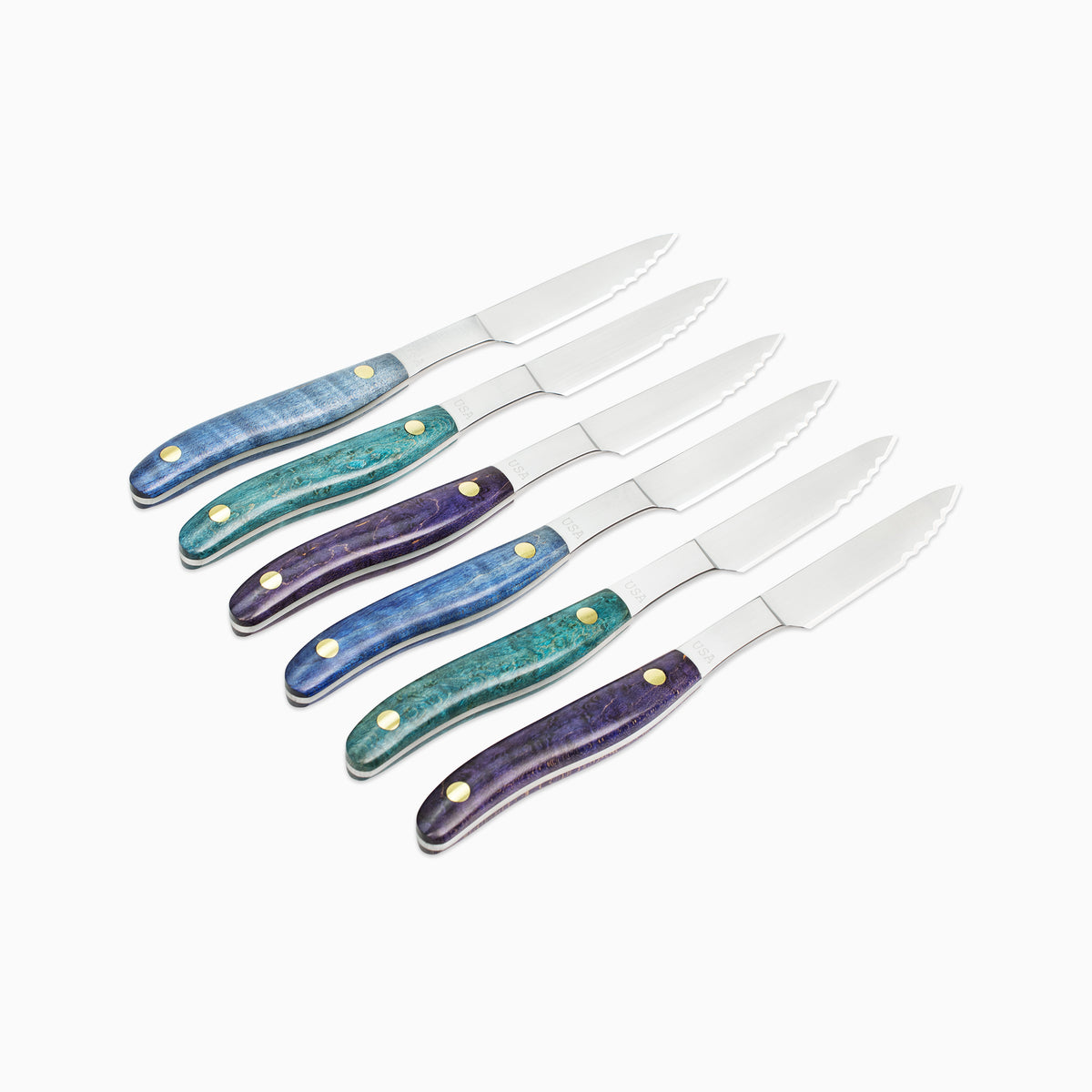 6pc Steak Knife Set – Maker's Mark: "Aurora" No.2