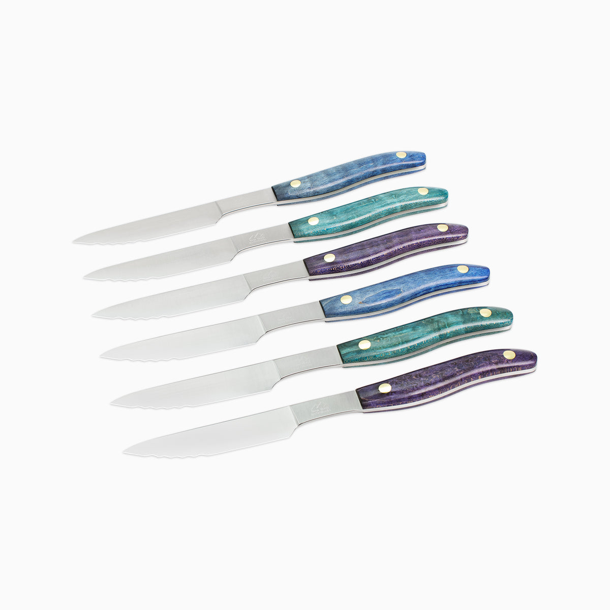 6pc Steak Knife Set – Maker's Mark: "Aurora" No.2