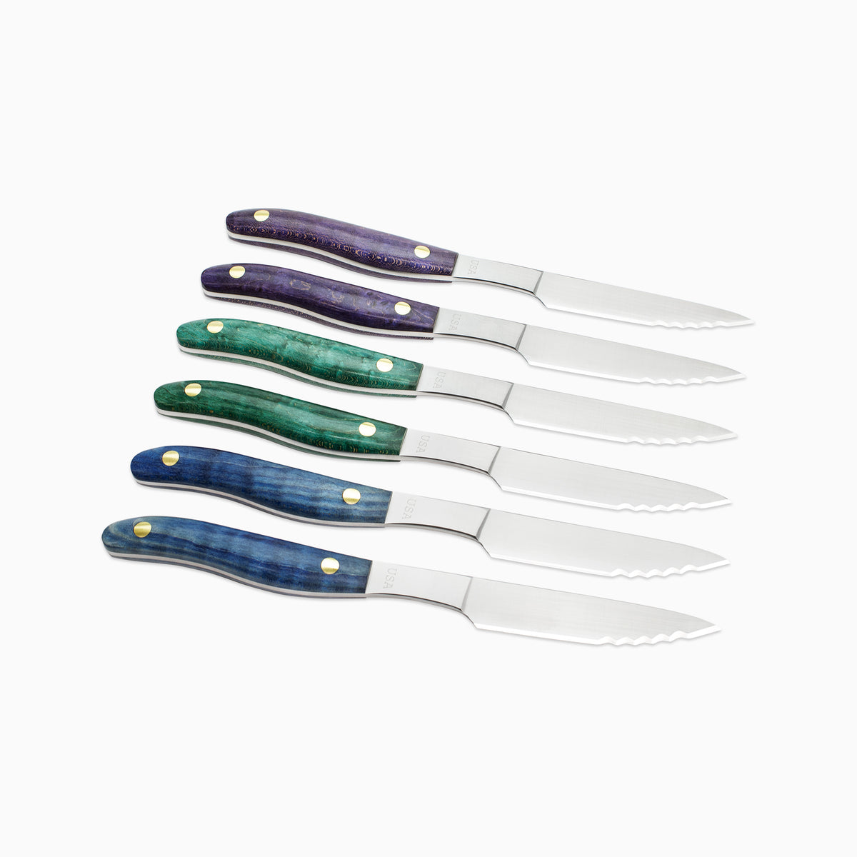 6pc Steak Knife Set – Maker's Mark: "Aurora" No.3