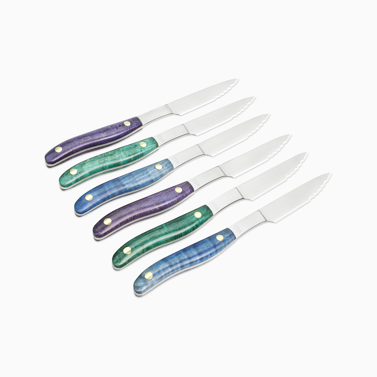 6pc Steak Knife Set – Maker's Mark: "Aurora" No.3