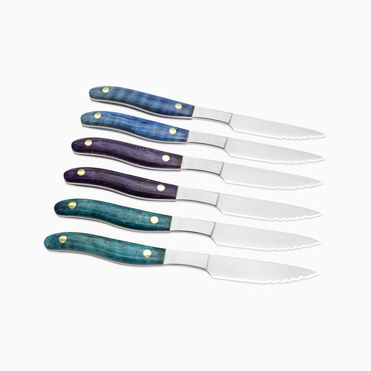 6pc Steak Knife Set – Maker's Mark: "Aurora" No.4
