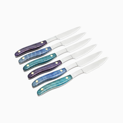 6pc Steak Knife Set – Maker's Mark: "Aurora" No.4