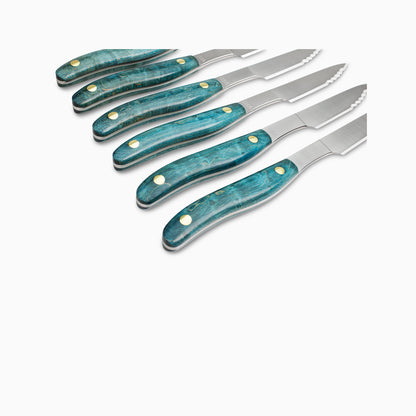 6pc Steak Knife Set – Maker's Mark: "Aurora" No.6