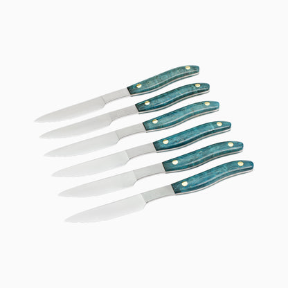 6pc Steak Knife Set – Maker's Mark: "Aurora" No.6