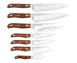 Arete Block & 7pc Knife Set Ironwood.