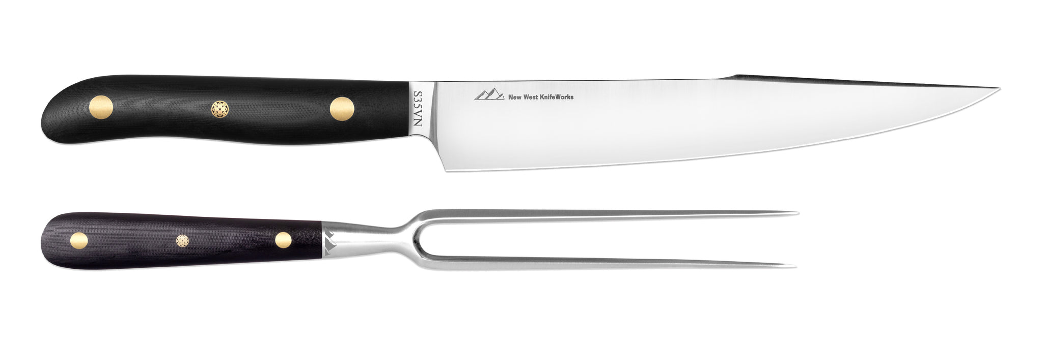 WÜSTHOF Gourmet 2-Piece Carving Knife Set,Black