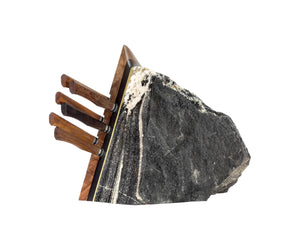 Flowing Schorl- Rock Block