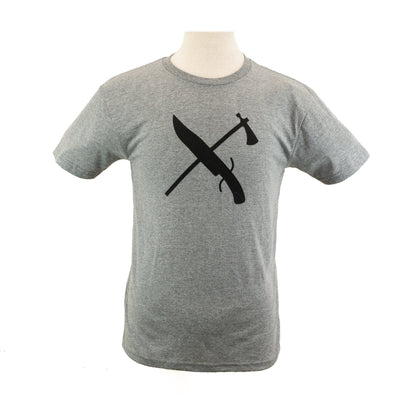 Heather Grey T-Shirt- Knife & Hawk