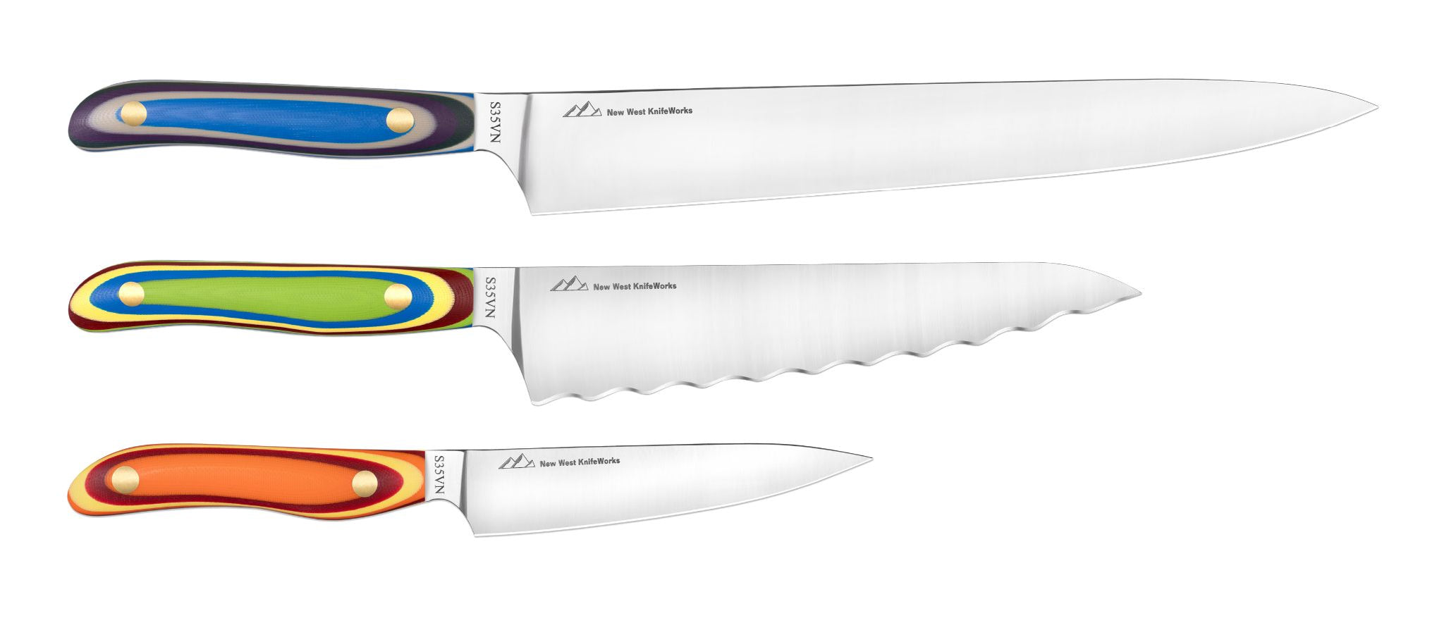 3pc Chef de Cuisine Pro Set. - New West KnifeWorks