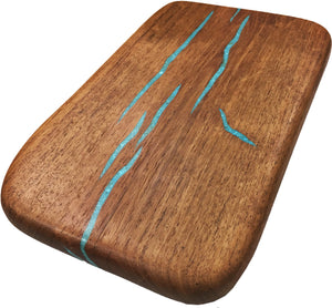 Treestump Woodcrafts - Mesquite Turquoise Serving Board - Small